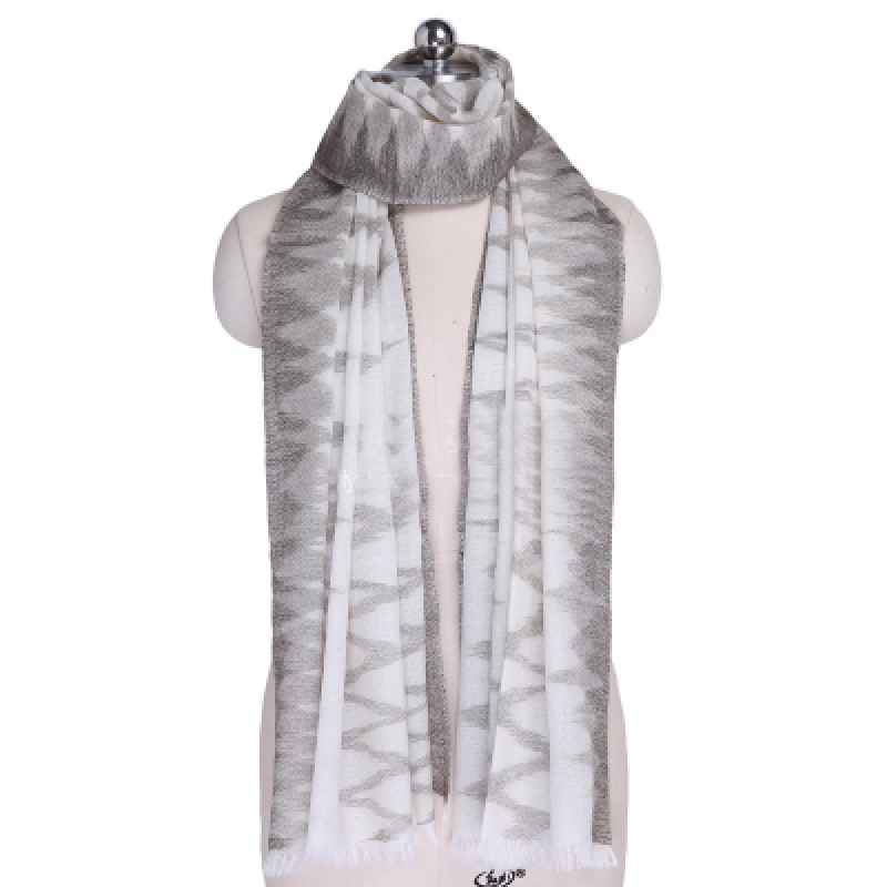 Pure Cashmere Scarves White Multicolorful Women Fashional Winter Scarf